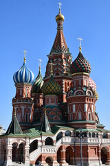 Fototapeta na wymiar Close-up. Basil's Cathedral on the red square of the Kremlin.