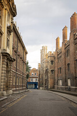 Cambridge town in spring time