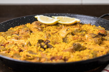detailed plan of paella valenciana