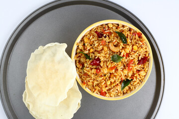 Tomato rice.spicy South Indian rice recipe Tomato pulao or Tomato Rice ,South Indian Thakkali Sadam ,Tomato Bath an Indian vegetarian dish. Healthy nutritious