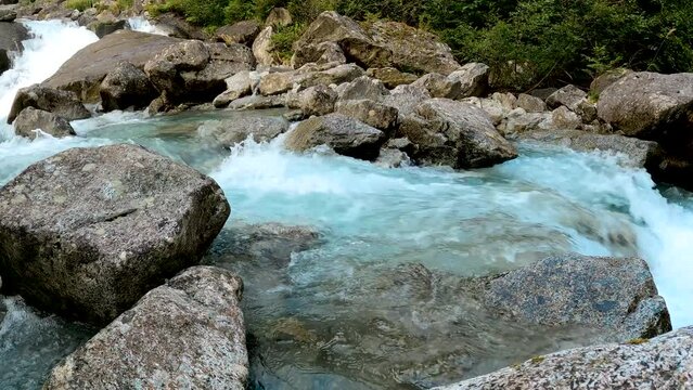 Alpine Landscape on Nardis Waterfalls