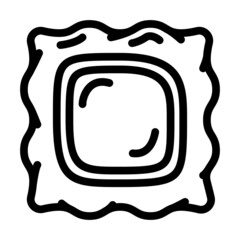 ravioli meal line icon vector. ravioli meal sign. isolated contour symbol black illustration