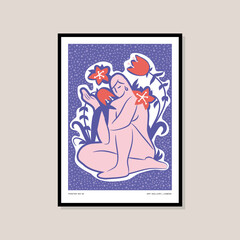 Aesthetic hand drawn posters for your wall art collection
