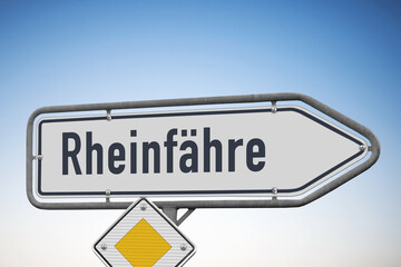 Rheinfähre, Wegweiser