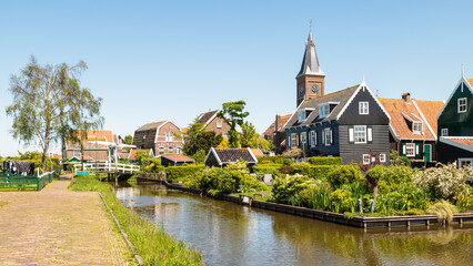 Small Dutch fishing village on the Marken peninsula.