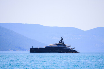 Luxurious large super motor yacht