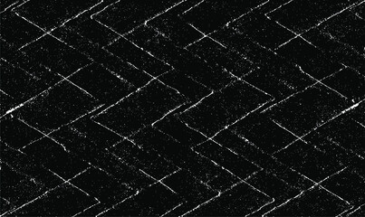 Monochrome texture composed of irregular graphic elements. Distressed uneven grunge background. Abstract vector illustration. Overlay for interesting effect and depth. Isolated on white background.