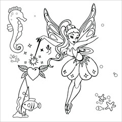 Mermaid Coloring Page for all ages