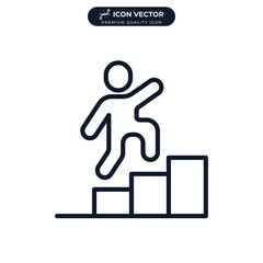 career icon symbol template for graphic and web design collection logo vector illustration