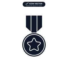 medal icon symbol template for graphic and web design collection logo vector illustration