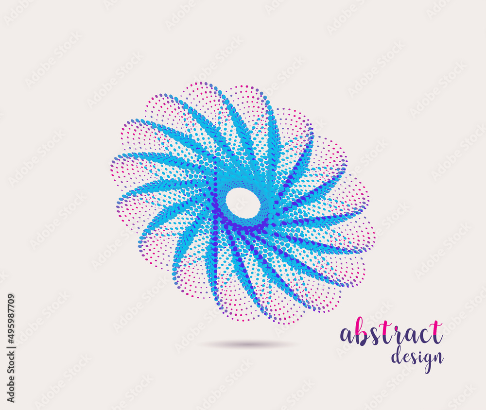 Poster abstract modern colorful background design element. dynamic color flow vector illustration use for b