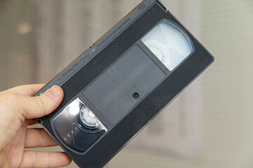 old VHS videotapes for recording video demonstrations on a VCR.