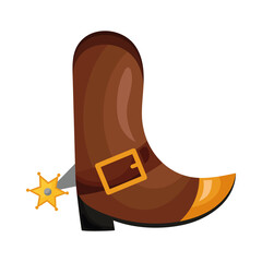 cowboy boot with spurs