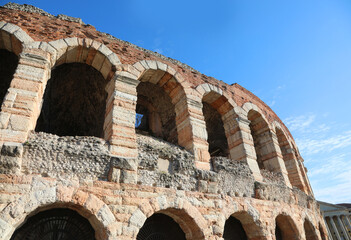 Obraz premium Detail of Arena an Ancient Roman Buidling