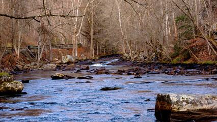 Oconaluftee River in the Great Smoky Mountains of North Carolina