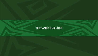 Abstract Green Channel Banner Template, Futuristic banner channel, gamer banner