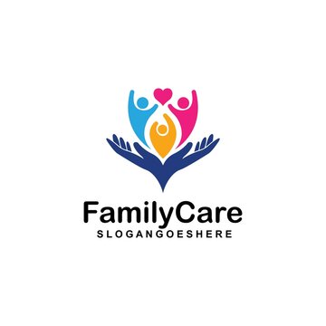 Family care Logo Template Design Vector. Design concept for health service and business