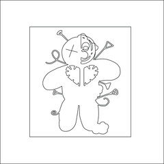 Horror creepy kawaii coloring page Pastel Goth coloring page |Pastel Goth color cute coloring page for Kids and Adult ,coloring book with child