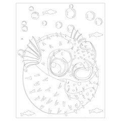 Obraz premium Printable shark coloring pages for kids