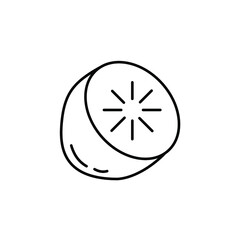 Kiwi fruit icons  symbol vector elements for infographic web