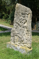 Gedenkstein auf der Insel Werder in Hameln