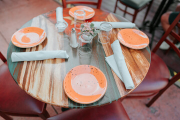 table setting in a restaurant food dinner luxury 