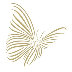 Fototapeta na wymiar Unique butterfly vector logo icon