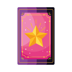 tarot card with star