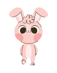 pink bunny design
