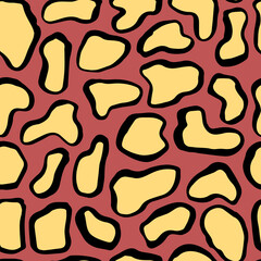 Vector seamless abstract pattern, modern shapes. Simple design for textile, wallpaper, wrapping paper.