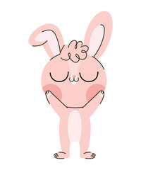 pink cute bunny