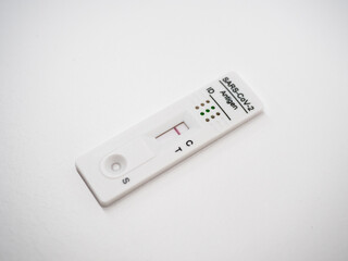 Getting a negative result on of a fast covid test