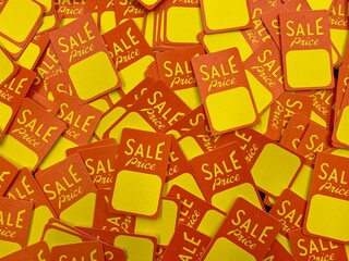 Sale price tag. Tags with sale sign. Many label sale.