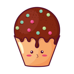 chocolate cupcake kawaii