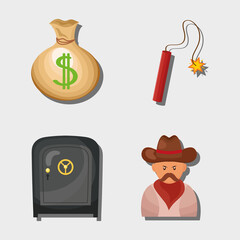 four wild west icons
