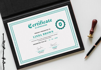 New Certificate Design Layout