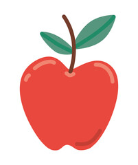red apple illustration