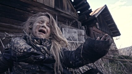 Children without a home, apocalypse, war