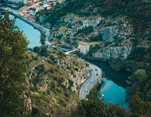 Le Pouzin et la vue près de la Sainte Vierge 
