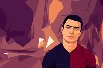 una noche en al ciudad junto a las palmeras  