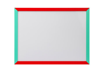 school chalk board in a wooden frame, isolate on a white background