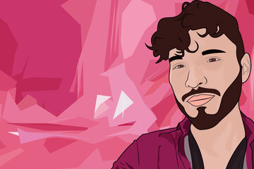 una noche en al ciudad junto a las palmeras  