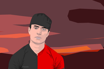 un anochecer cerca del mar bajo las palmas