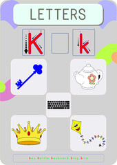 All the letters in the alphabet were shown with pictures and the student was asked to make that sound.