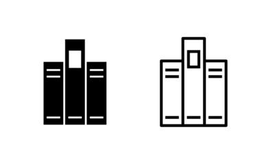 Library icon vector. education sign and symbol