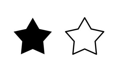 Star icon vector. rating sign and symbol. favourite star icon
