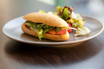 Small Finger Sandwich and Garden Salad