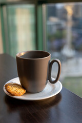 A Mug of Coffee with Cookies