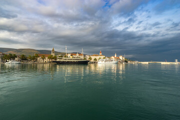 Old town cityscape view of Trogir. Croatia