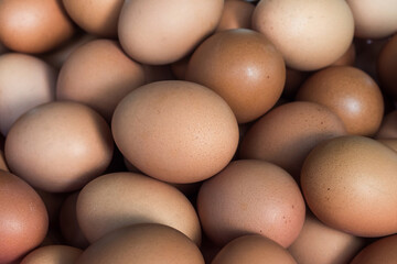 pile of eggs with soft focuse on behind